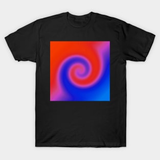 Swirl Red Blue T-Shirt